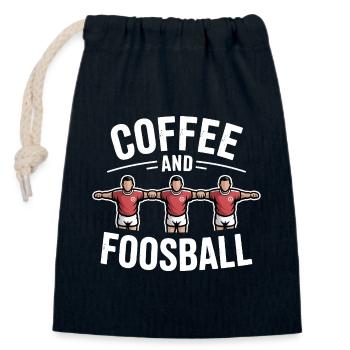 Tischfußball Evolution Lustiges Kickern Foosball - Verschließbarer Geschenkbeutel aus Baumwolle (14x20cm) - Navy - Vorne