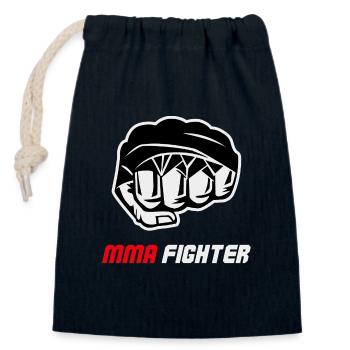 MMA Fighter Faustkampfsport - Verschließbarer Geschenkbeutel aus Baumwolle (14x20cm) - Navy - Vorne