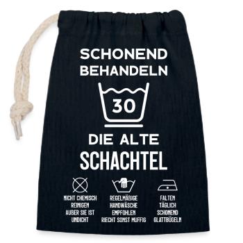 30. GEBURTSTAG DAMEN JAHRGANG 1993 30 JAHRE FRAU - Verschließbarer Geschenkbeutel aus Baumwolle (14x20cm) - Navy - Vorne