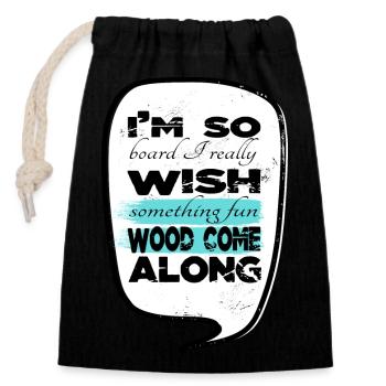 T-shirts de charpentier syndical Arboriculteurs forestiers abattus - Sac cadeau en coton avec cordon (14 x 20 cm) - noir - Devant