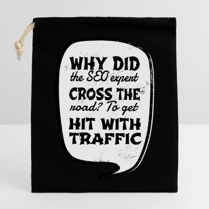 Fullstack Developer Informatics Computer Closable cotton gift bag (14x20cm)