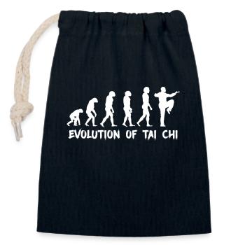 Evolution von Tai Chi - Verschließbarer Geschenkbeutel aus Baumwolle (14x20cm) - Navy - Vorne