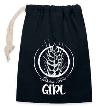 Glutenfrei Zöliakie Nahrungsmittel Allergie - Verschließbarer Geschenkbeutel aus Baumwolle (14x20cm) - Navy - Vorne