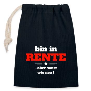 Travail De Retraite Job Shirt Professional - Sac cadeau en coton avec cordon (14 x 20 cm) - bleu marine - Devant