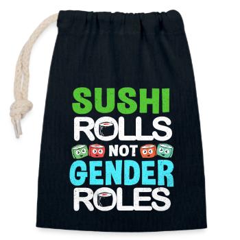 Sushi Go Reis Japan Tokio Miso Nigiri Maki Udon - Verschließbarer Geschenkbeutel aus Baumwolle (14x20cm) - Navy - Vorne