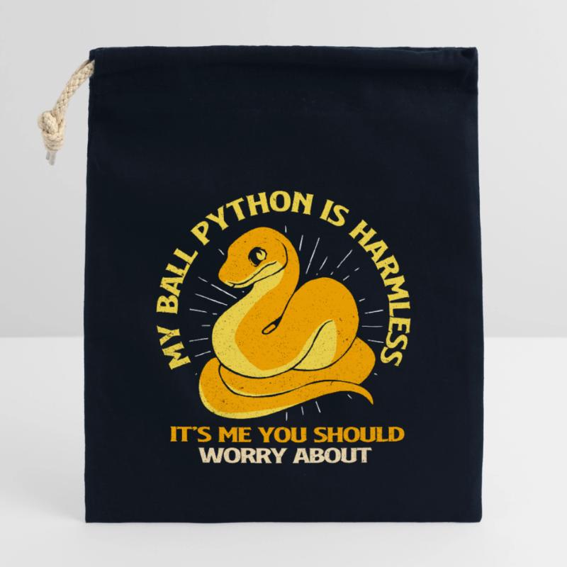 Python Closable cotton gift bag (14x20cm)