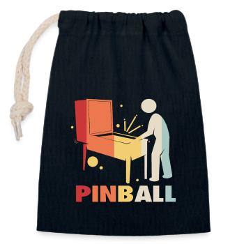 Pinball Pinball Pinball Machine Pinball Lever Game - Closable cotton gift bag (14x20cm) - navy - Front