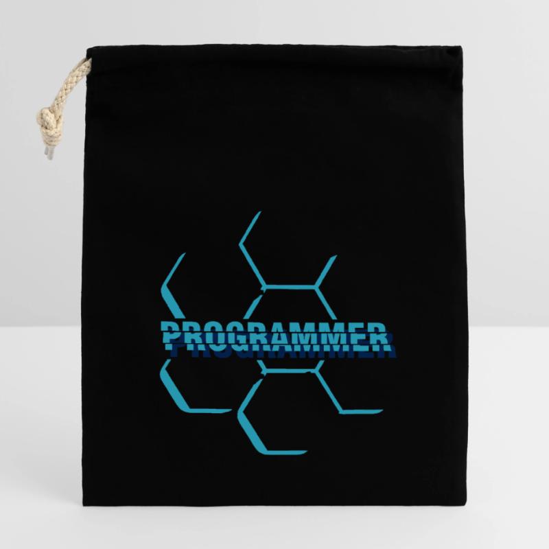 Computer programmer - programmer Closable cotton gift bag (14x20cm)