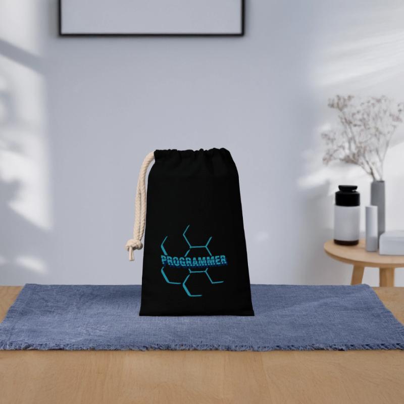 Computer programmer - programmer Closable cotton gift bag (14x20cm)
