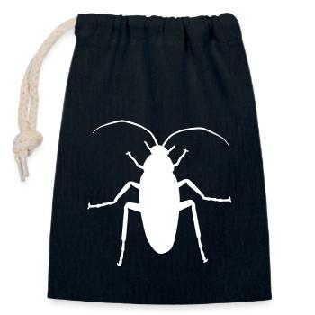 Schabe Kakerlake Ungeziefer Insekt Schädling Panik - Verschließbarer Geschenkbeutel aus Baumwolle (14x20cm) - Navy - Vorne
