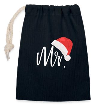 Mr Partnerlook Pärchen Weihnachtspulli Weihnacht - Verschließbarer Geschenkbeutel aus Baumwolle (14x20cm) - Navy - Vorne