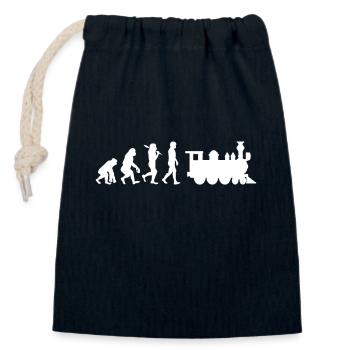 Locomotive Evolution - Closable cotton gift bag (14x20cm) - navy - Front
