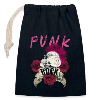 Punk Punkrocker Totenkopf Punks Punker Musik - Verschließbarer Geschenkbeutel aus Baumwolle (14x20cm) - Navy - Vorne