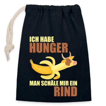 Grillen Griller Grill BBQ Grillsaison Geschenkidee - Verschließbarer Geschenkbeutel aus Baumwolle (14x20cm) - Navy - Vorne