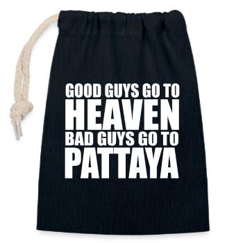 lustiges Pattaya Thailand BKK Party Geschenk Shirt - Verschließbarer Geschenkbeutel aus Baumwolle (14x20cm) - Navy - Vorne