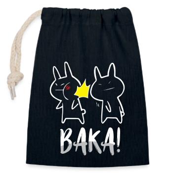 Anime Baka Anime Series Anime Clothes - Closable cotton gift bag (14x20cm) - navy - Front