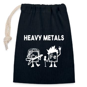 Nerd Puns de chimie des métaux lourds Ella Lopez - Sac cadeau en coton avec cordon (14 x 20 cm) - bleu marine - Devant