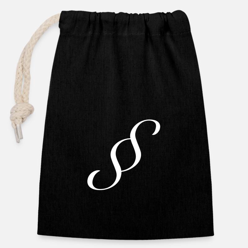 jurist - Closable cotton gift bag (14x20cm) - black