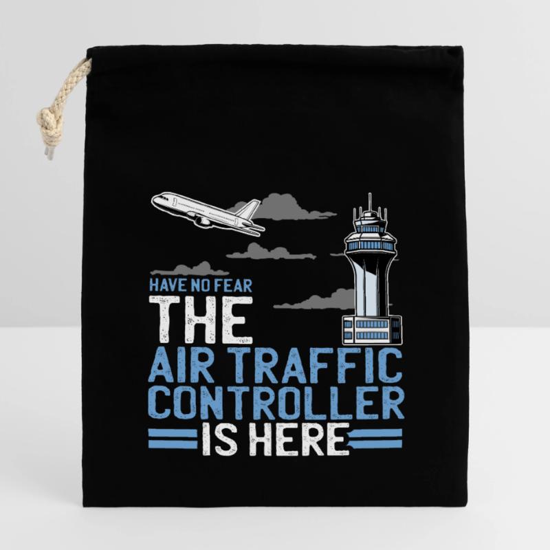 Air traffic controller gift - air traffic controller Closable cotton gift bag (14x20cm)