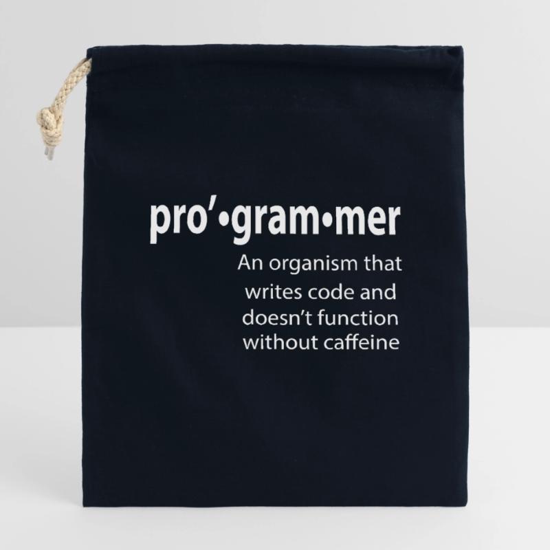 Programmierer - Coder - Hacker - IT Verschließbarer Geschenkbeutel aus Baumwolle (14x20cm)