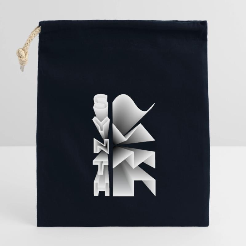 Synth Waveform Audio Analog Design Modular Gift Closable cotton gift bag (14x20cm)