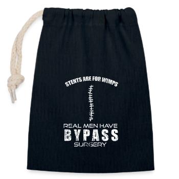 Bypass surgery For Fun Stents High Blood Pressure - Closable cotton gift bag (14x20cm) - navy - Front