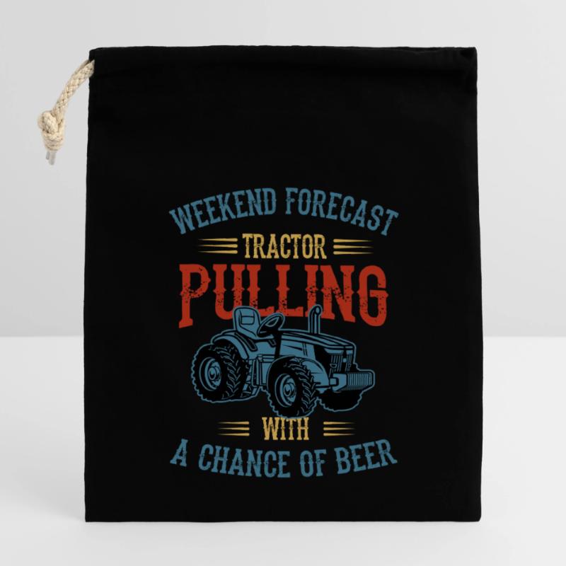 tractor pulling, tractor pulling drag, tracteurs, Sac cadeau en coton avec cordon (14 x 20 cm)