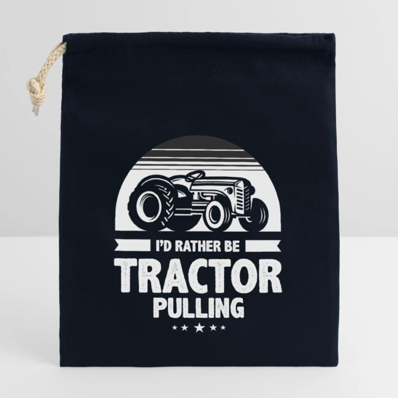 tractor pulling, tracteurs tractor pulling, Sac cadeau en coton avec cordon (14 x 20 cm)