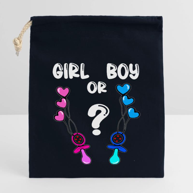 Mädchen Oder Junge Verschließbarer Geschenkbeutel aus Baumwolle (14x20cm)