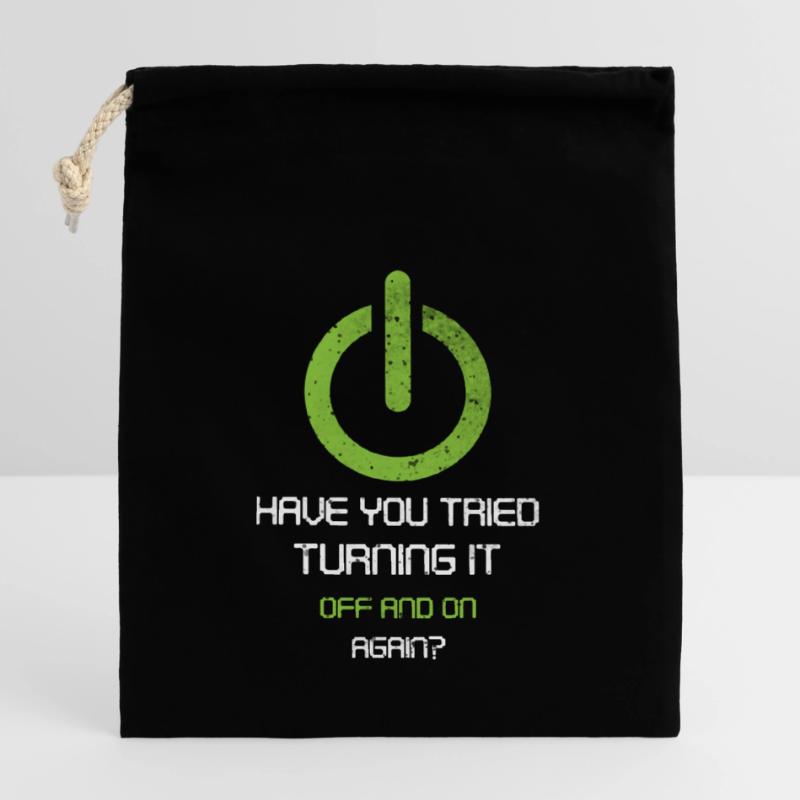 tech, tech desk, developer, Sac cadeau en coton avec cordon (14 x 20 cm)