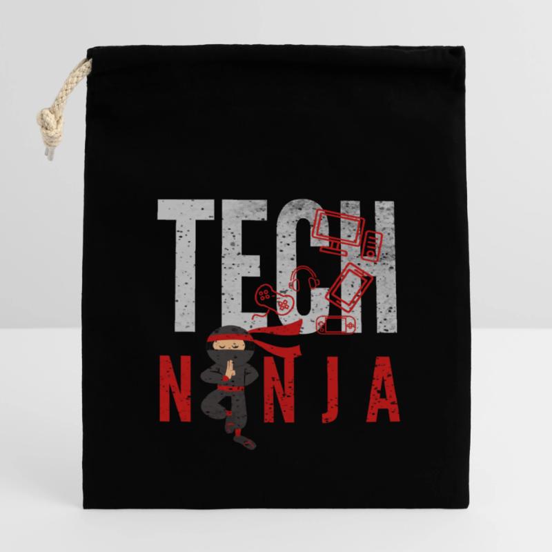 tech, tech analyst, programmer, Verschließbarer Geschenkbeutel aus Baumwolle (14x20cm)
