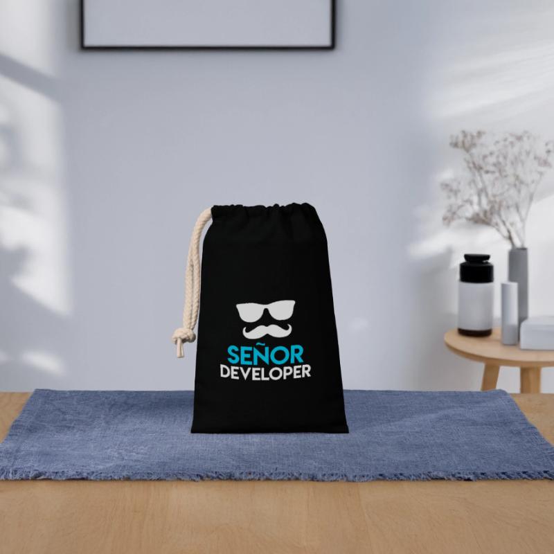 Senor Developer Informatiker Nerd Entwickler Verschließbarer Geschenkbeutel aus Baumwolle (14x20cm)