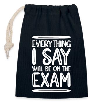Lehrer Lehre Lehrerin Spruch lustig Geschenk - Verschließbarer Geschenkbeutel aus Baumwolle (14x20cm) - Navy - Vorne