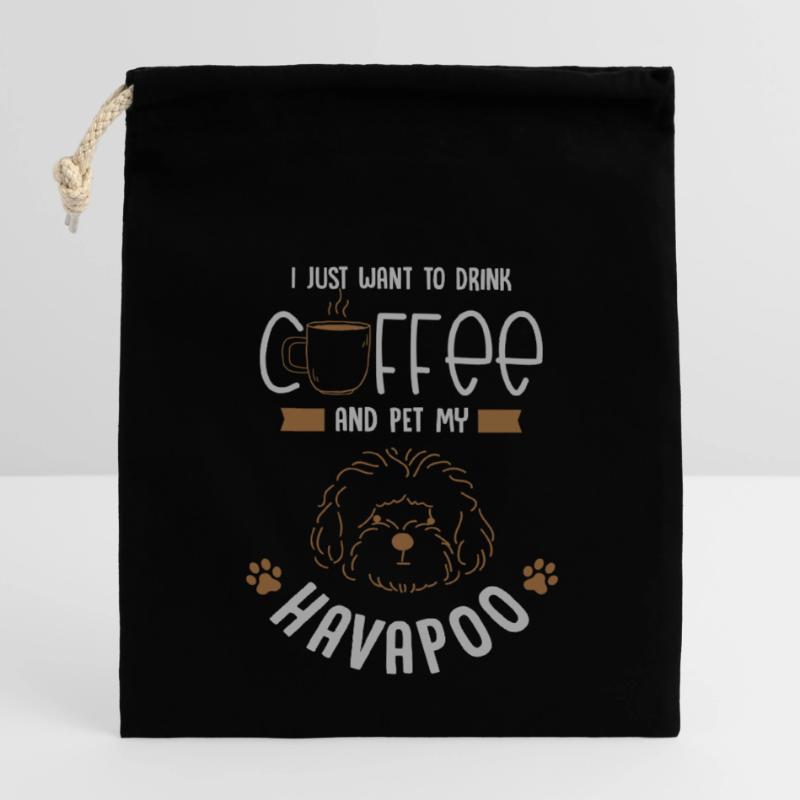 havapoo, havapoo Havanese, poodle, Closable cotton gift bag (14x20cm)