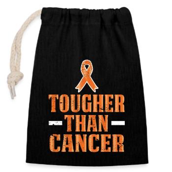 Kidney Cancer Kidney Cancer Loop Survivor Chemo - Closable cotton gift bag (14x20cm) - black - Front