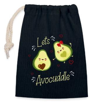 Avocado, Avocado Lebensmittel, veganes Essen, - Verschließbarer Geschenkbeutel aus Baumwolle (14x20cm) - Navy - Vorne