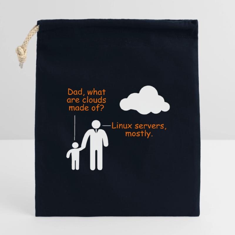 Linux Server Joke Computer Scientist Humor Software Closable cotton gift bag (14x20cm)