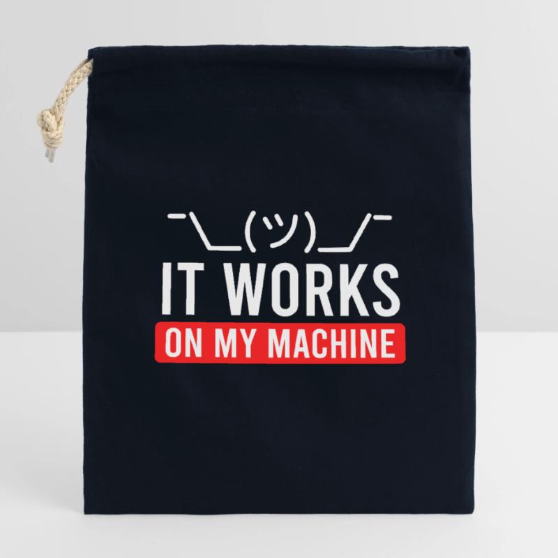Coder Spruch Software Tester Debugging Informatik Verschließbarer Geschenkbeutel aus Baumwolle (14x20cm)