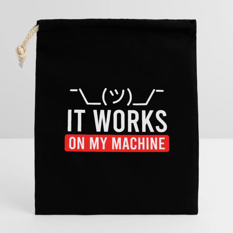 Coder Spruch Software Tester Debugging Informatik Verschließbarer Geschenkbeutel aus Baumwolle (14x20cm)