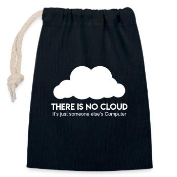 Server Cloud Spruch Informatiker Coder - Verschließbarer Geschenkbeutel aus Baumwolle (14x20cm) - Navy - Vorne