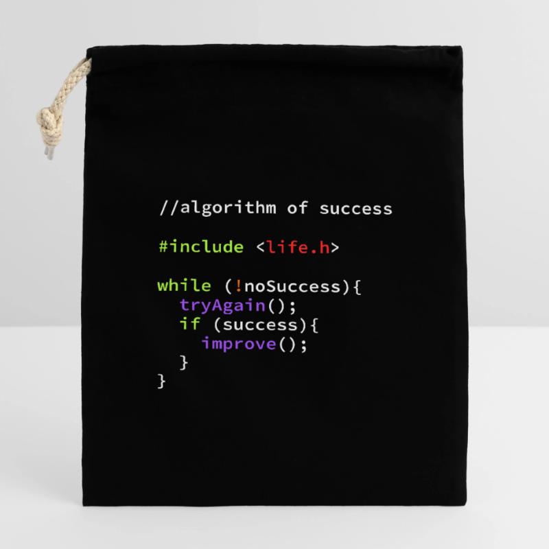 Informatiker Programmierer Coder Hacker Code Verschließbarer Geschenkbeutel aus Baumwolle (14x20cm)