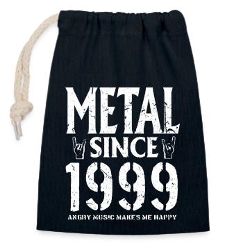 Metal Geschenk Geburstag Jahrgang 1999 - Verschließbarer Geschenkbeutel aus Baumwolle (14x20cm) - Navy - Vorne