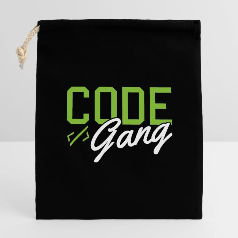 Hacking Programmer Hacker Code Coding Cadeau Sac cadeau en coton avec cordon (14 x 20 cm)