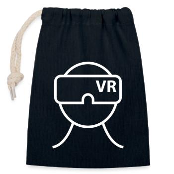 VR Virtual Reality Brille Virtuelle Realität - Verschließbarer Geschenkbeutel aus Baumwolle (14x20cm) - Navy - Vorne