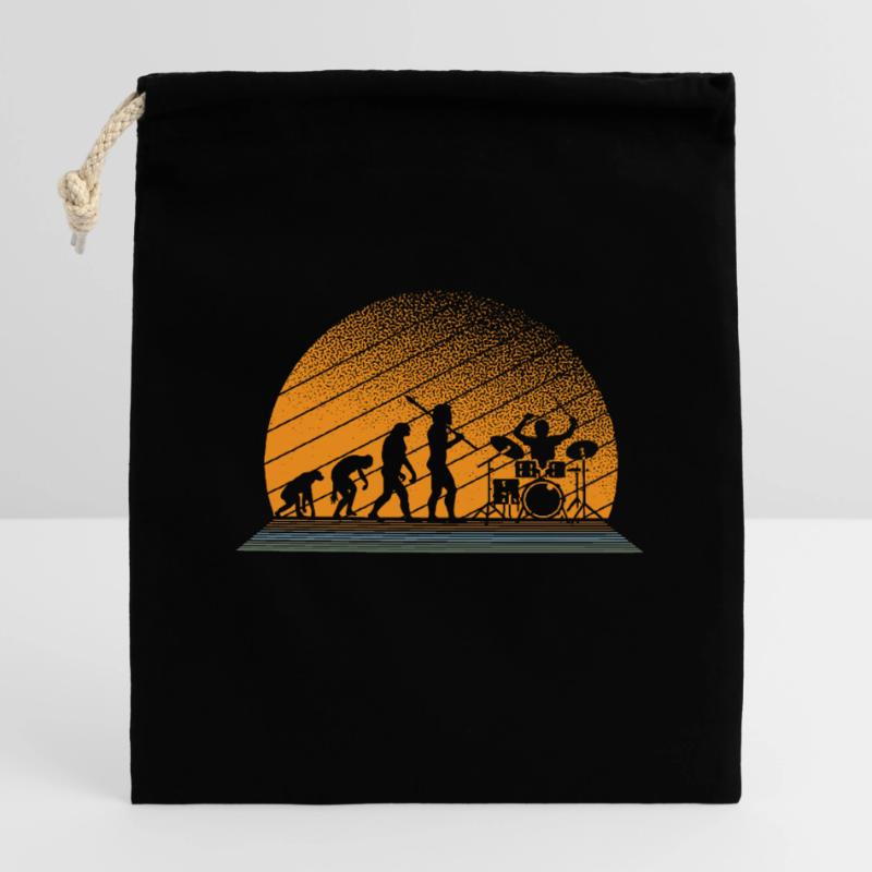 Batteur Drums Evolution Full Moon Stage Sac cadeau en coton avec cordon (14 x 20 cm)