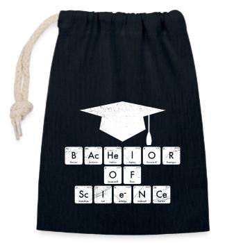 Bachelor of Science Bachelorabschluss Bachelor - Verschließbarer Geschenkbeutel aus Baumwolle (14x20cm) - Navy - Vorne