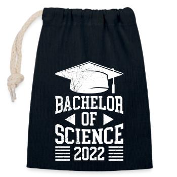 Bachelor of Science Bachelor Bachelorabschluss - Verschließbarer Geschenkbeutel aus Baumwolle (14x20cm) - Navy - Vorne