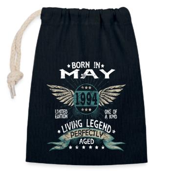 Legends are born in May 1994 - Verschließbarer Geschenkbeutel aus Baumwolle (14x20cm) - Navy - Vorne