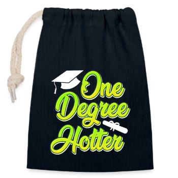 One Degree Hotter Master Bachelor Abschluss 2022 - Verschließbarer Geschenkbeutel aus Baumwolle (14x20cm) - Navy - Vorne