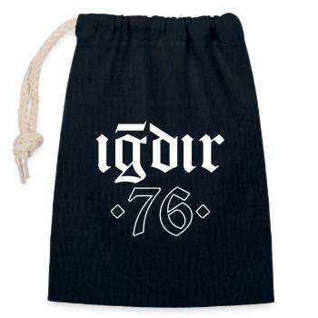Igdir 76 Turquie Turkiye Cadeau Vacances Turk TR - Sac cadeau en coton avec cordon (14 x 20 cm) - bleu marine - Devant